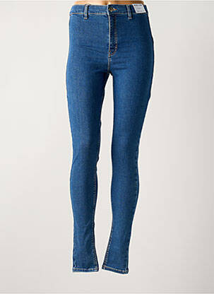 Blugi skinny țesătură brută mărime normală albastru TOPSHOP femeie