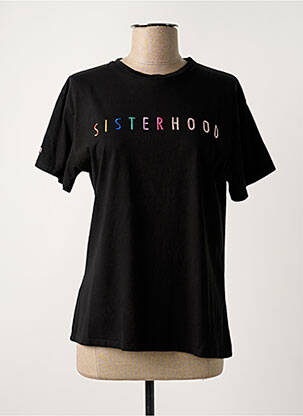 Tricou elasticitate mâneci scurte negru LAAGAM femeie