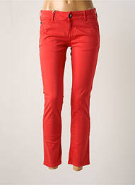 Pantalon 7/8 talie cu cleme roșu DONOVAN femme