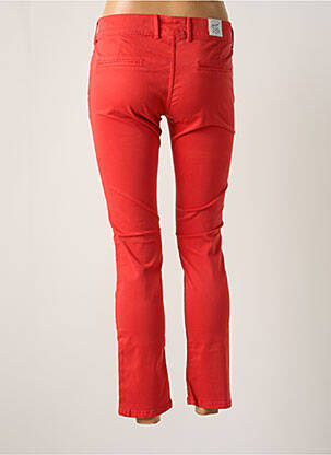 Pantalon 7/8 talie cu cleme roșu DONOVAN femeie