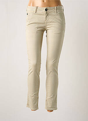 Pantalon chino talie joasă talie joasă bej DN.SIXTY SEVEN femeie