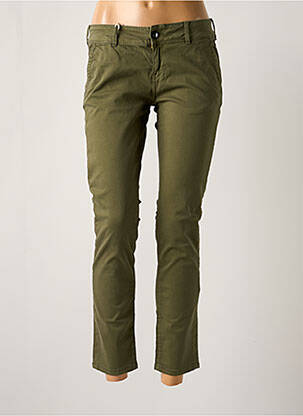 Pantalon chino talie joasă talie joasă verde DONOVAN femeie