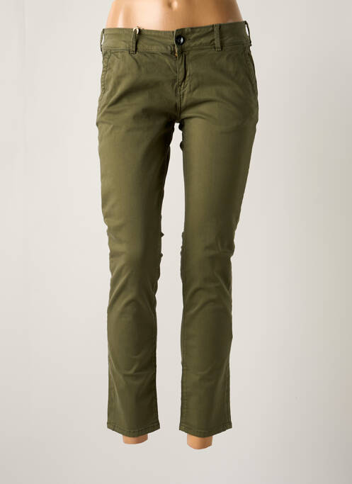Pantalon chino verde DONOVAN femeie