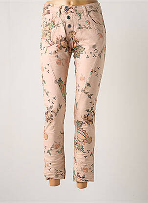 Blugi cu croială slim roz PLEASE femeie