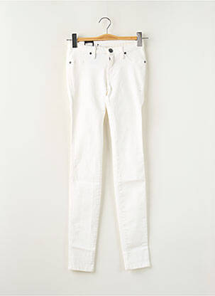 Jegging țesătură denim talie joasă alb DR DENIM femeie