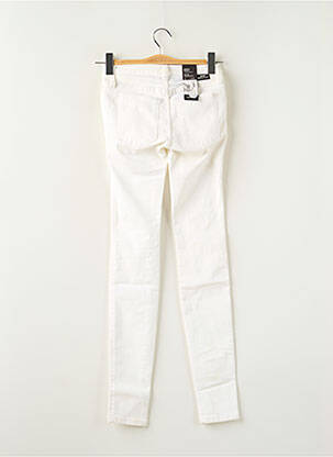 Jegging țesătură denim talie joasă alb DR DENIM femeie