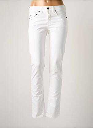 Pantalon slim alb BREIZH ANGEL femeie