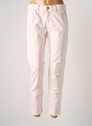 Pantalon chino talie joasă talie joasă roz HAPPY femeie