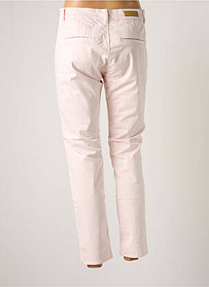 Pantalon chino talie joasă talie joasă roz HAPPY femeie