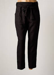Pantalon 7/8 închidere cu fermoar sub clapetă cu cârlig talie joasă negru ARMEDANGELS femme