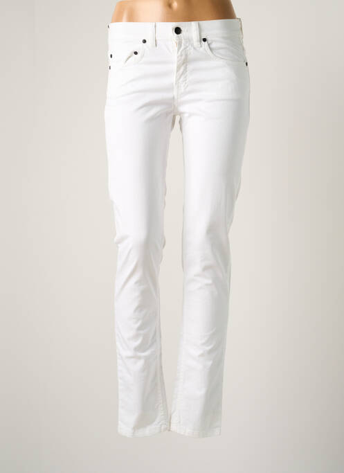 Pantalon slim alb BREIZH ANGEL femeie