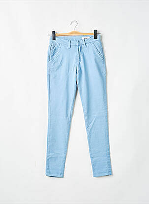 Pantalon slim buzunare albastru REIKO femeie