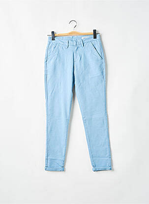 Pantalon slim buzunare albastru REIKO femeie