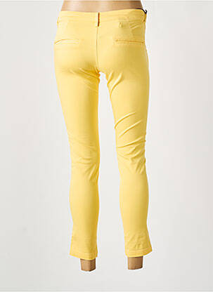 Pantalon slim conic galben TEDDY SMITH femeie