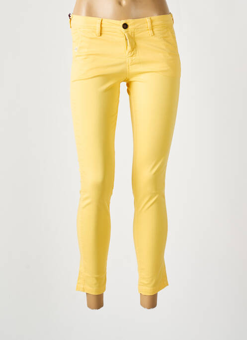 Pantalon slim galben TEDDY SMITH femeie