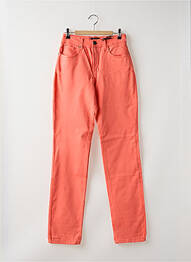 Pantalon slim elasticitate talie înaltă portocaliu CIMARRON femme