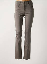 Pantalon drept elasticitate talie înaltă gri CIMARRON femme