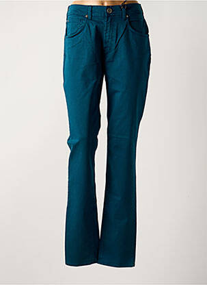 Pantalon drept elasticitate talie înaltă albastru CIMARRON femeie