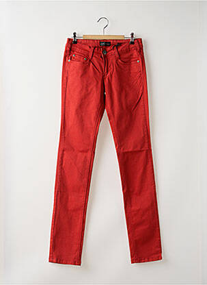 Pantalon slim talie joasă talie joasă roșu CIMARRON femeie