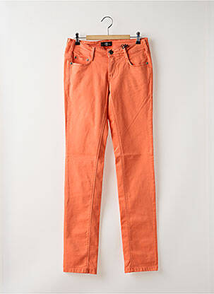 Pantalon slim talie joasă talie joasă portocaliu deschis CIMARRON femeie