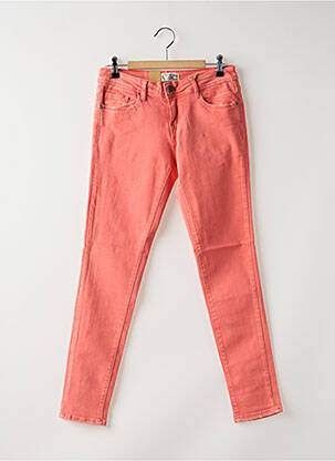 Blugi skinny elasticitate talie joasă roz CIMARRON femeie