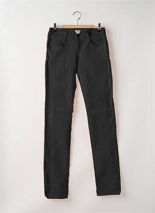Pantalon drept închidere cu fermoar sub clapetă cu nasturi negru CIMARRON fată