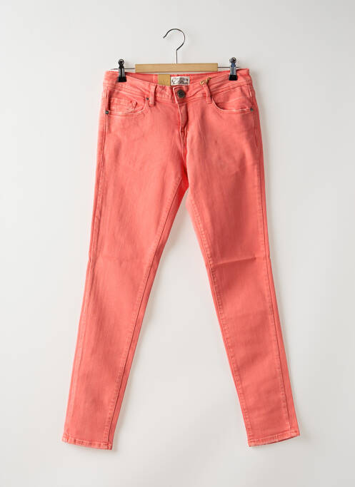 Blugi skinny elasticitate talie joasă roz CIMARRON femme