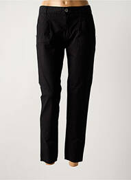 Pantalon chino țesătură poplin mărime normală negru CIMARRON femme