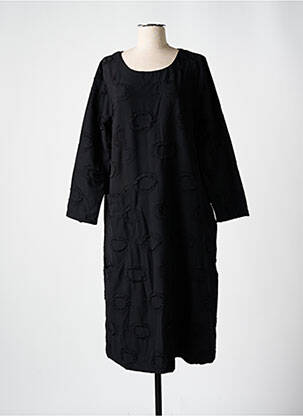 Rochie midi mâneci lungi mâneci lungi negru KOKOMARINA femeie