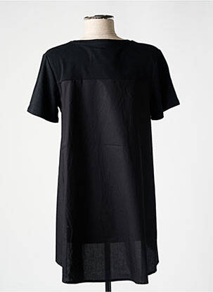 Tunică mâneci scurte țesătură jersey negru ORTO BOTANICO femeie