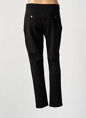Pantalon chino închidere cu fermoar sub clapetă cu nasturi talie înaltă negru MASAI femeie