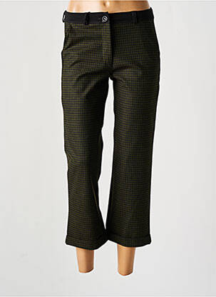 Pantalon 7/8 elasticitate mărime normală verde EAST DRIVE femeie
