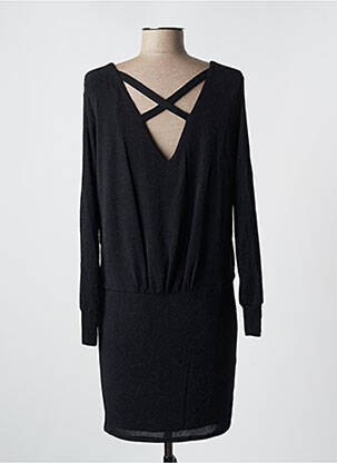 Rochie scurtă mâneci lungi mâneci lungi negru EMA BLUE'S femeie