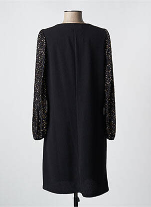 Rochie scurtă mâneci lungi mâneci lungi negru EMA BLUE'S femeie