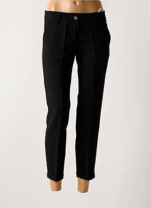 Pantalon 7/8 elasticitate mărime normală negru PAKO LITTO femeie