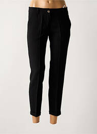 Pantalon 7/8 elasticitate mărime normală negru PAKO LITTO femme