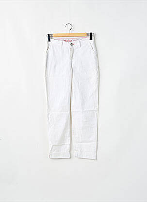 Pantalon chino alb LITTLE MARCEL femeie