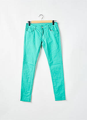 Pantalon slim verde LE TEMPS DES CERISES femeie