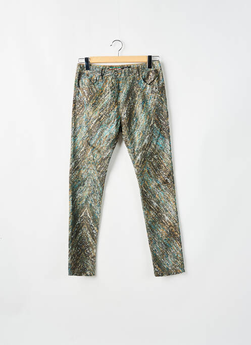 Blugi cu croială slim maro PLEASE femeie