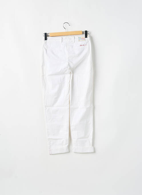Pantalon chino alb LITTLE MARCEL femeie
