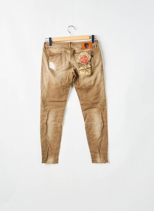 Blugi cu croială slim maro LE TEMPS DES CERISES femeie