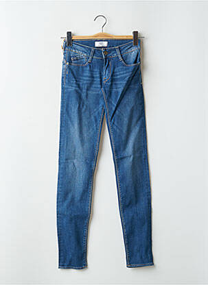 Blugi skinny albastru LE TEMPS DES CERISES femeie