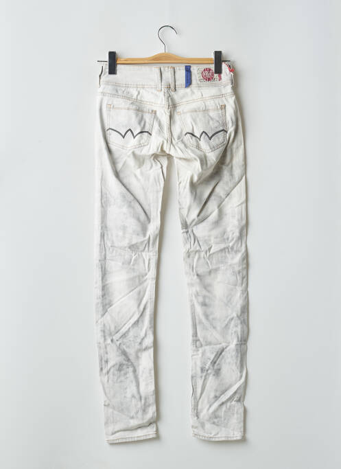 Blugi cu croială slim alb LE TEMPS DES CERISES femeie