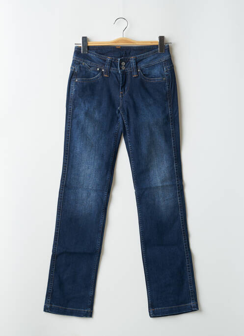 Blugi cu croială dreaptă albastru PEPE JEANS femeie