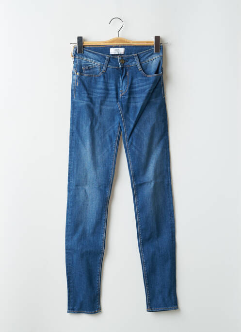 Blugi skinny albastru LE TEMPS DES CERISES femeie