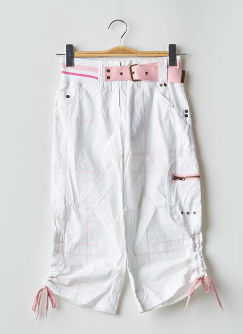 Pantalon trei sferturi alb TWO ANGLE femeie