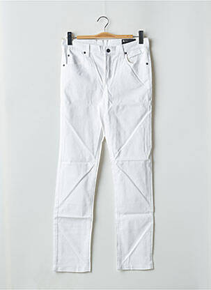 Pantalon slim țesătură poplin mărime normală alb CHEAP MONDAY femeie