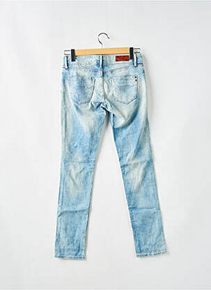 Blugi cu croială slim efect uzat decolorat mărime normală albastru PEPE JEANS femeie