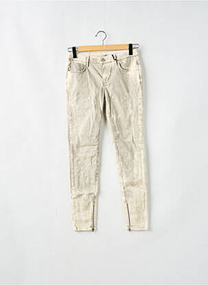 Blugi cu croială slim bej REIKO femeie