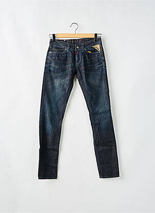 Blugi cu croială slim țesătură brută mărime normală albastru REPLAY femeie